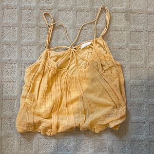 tee people orange tank top flowy